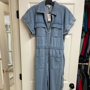 Express X LadyGang Denim Jumpsuit NWT